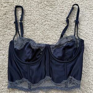 Victoria's Secret Blue Lace Corset